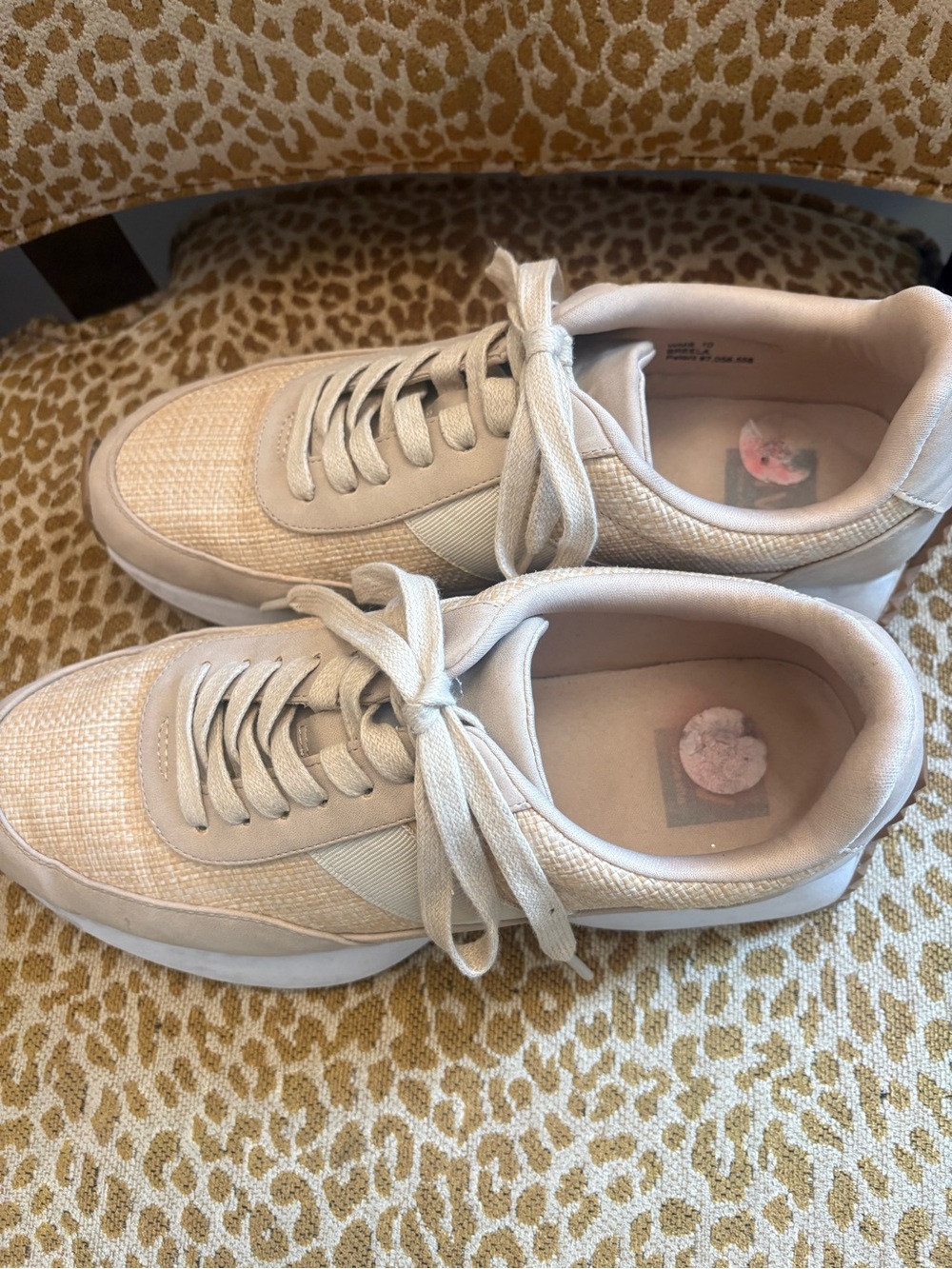 Dolce Vita Beige/Tan Platform Sneakers - Picture 6 of 7